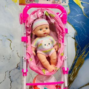 BEBE CON ACCESORIOS Y COCHE EN BOLSA  C-7873