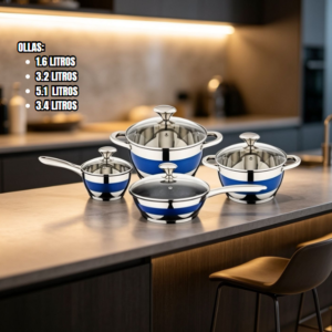 SET DE OLLAS DE 8 PIEZAS C- 8793